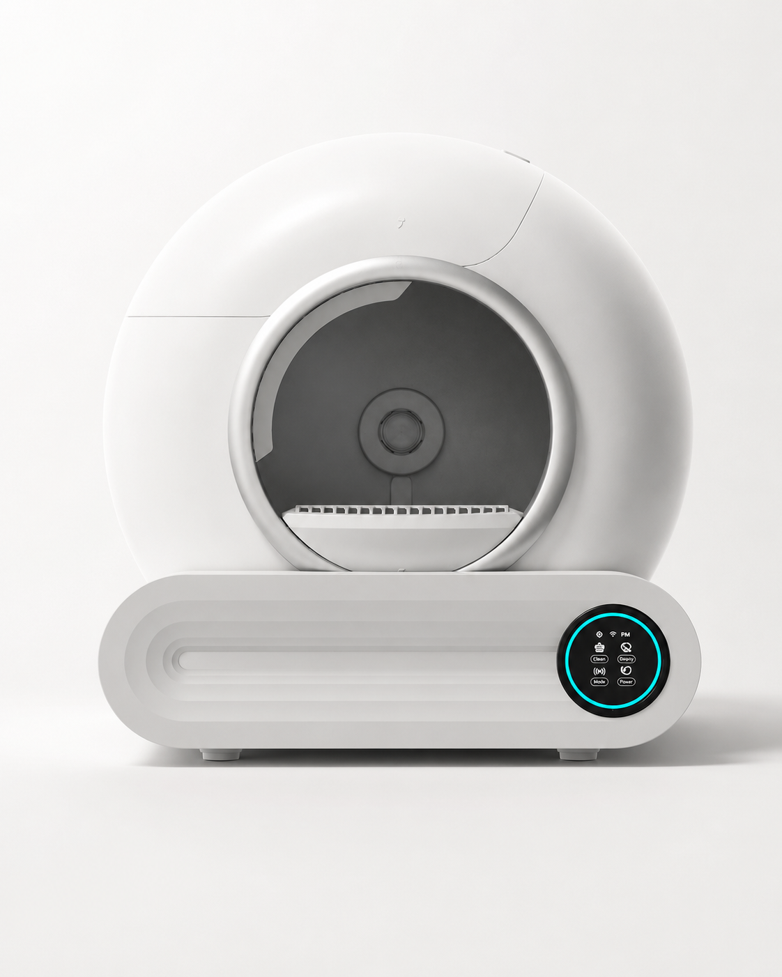 Box Pro — caixa de areia automática para gatos, vista de frente - 2