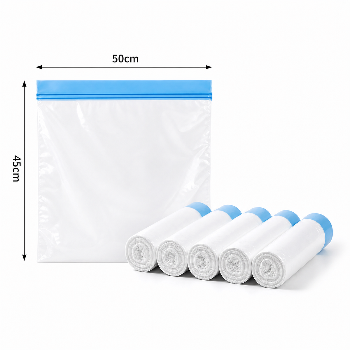 Bags - Pack 5 — sacos de recolha para caixa de areia automática, vista de frente - 2