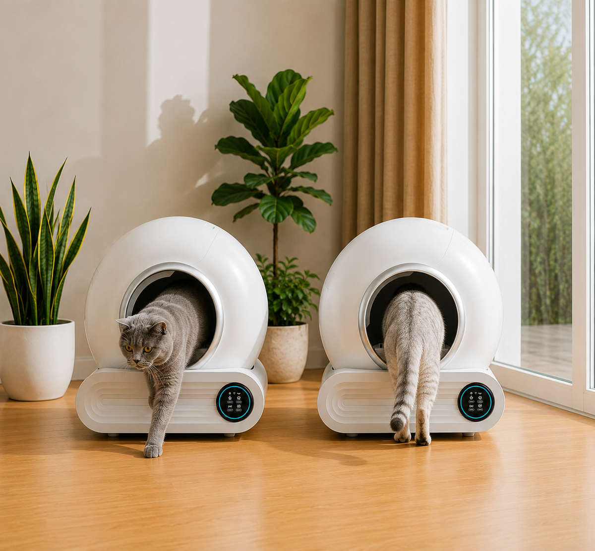 PetMaison Duo Care – 2x Box — pack com duas caixas de areia automáticas